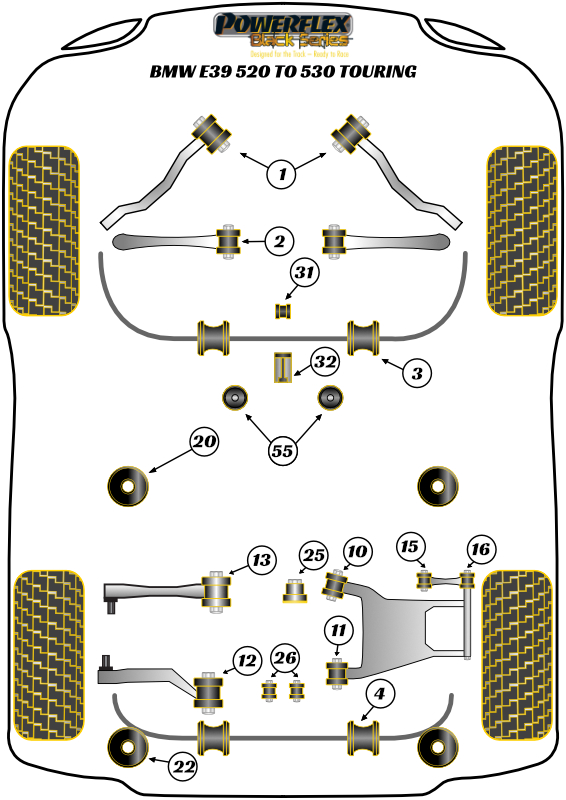 5 Series - E39 - 520 to 530 Touring - 1996-2004