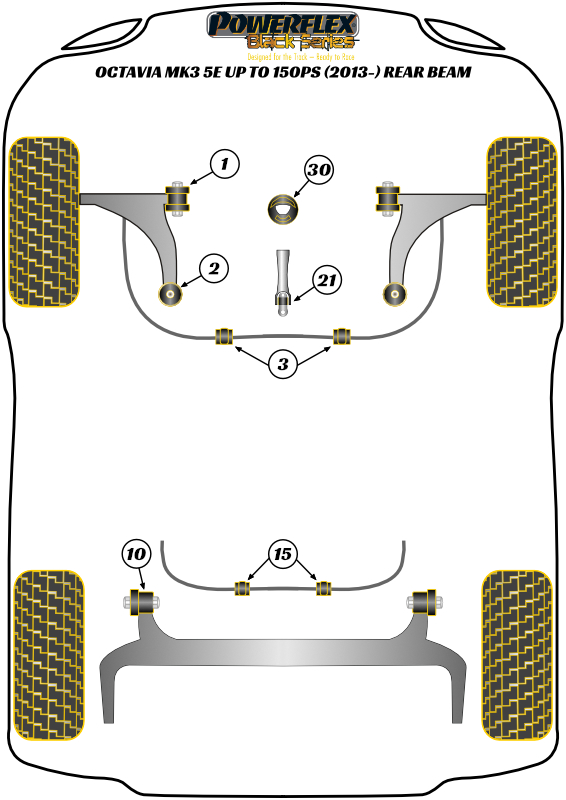 Octavia to 150PS - Rear Beam - 5E - 2013-2019
