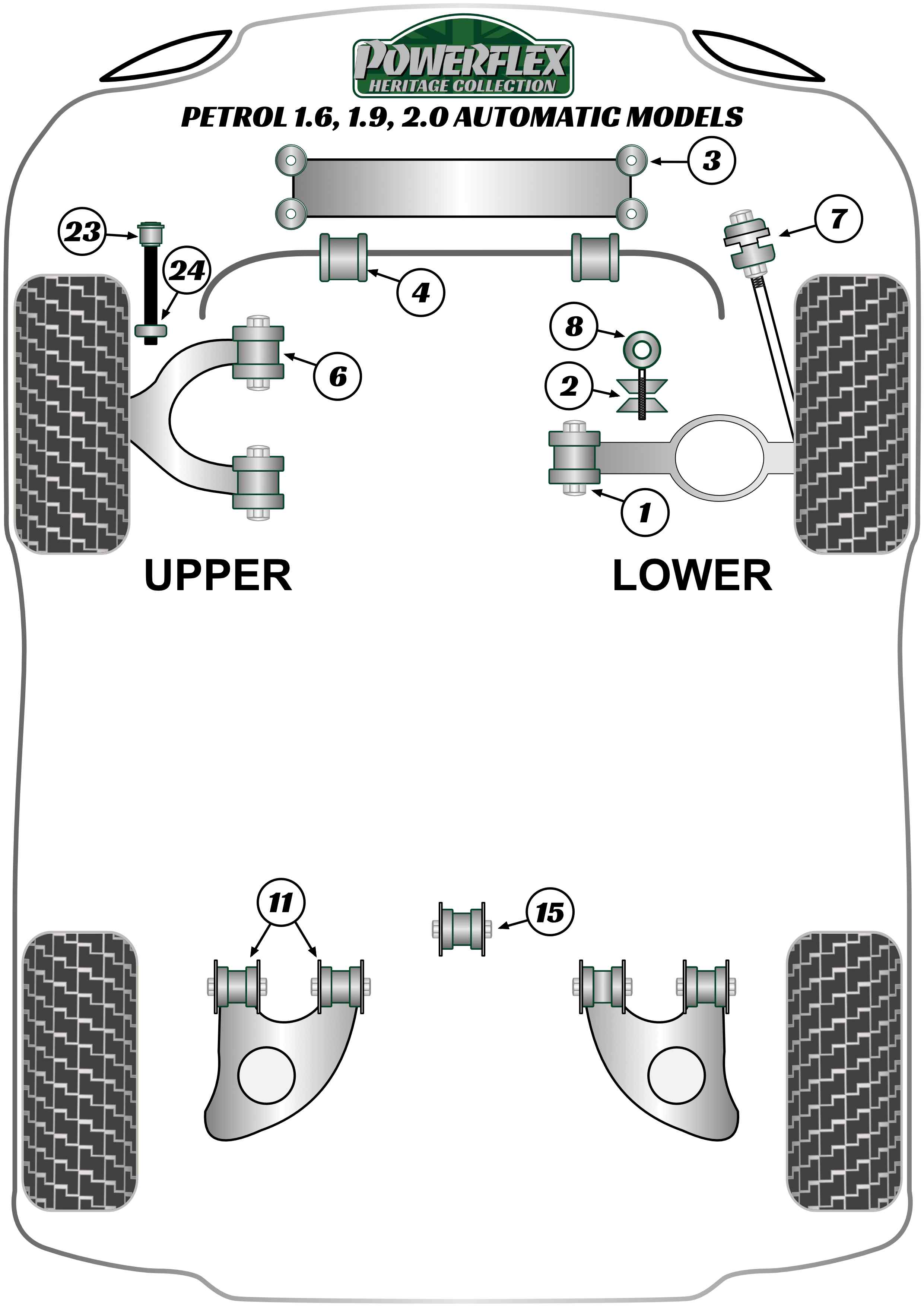 Transporter T25 & T3 1.6-2.0 - Auto - 1979-1992