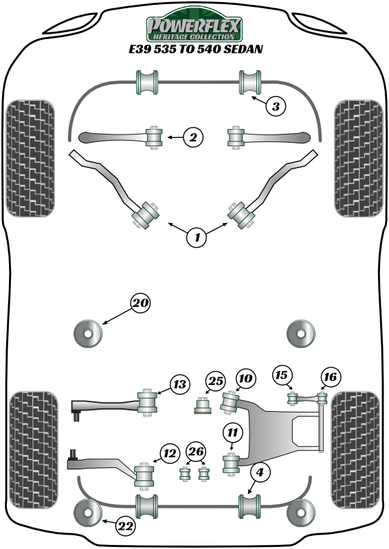 5 Series - E39 - 535 to 540 - 1996-2004